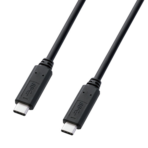 USB Type C ケーブル（USB3.1 Gen1・PD対応・ブラック・2m）