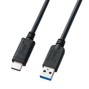 USB3.1 Aコネクタ-Type Cケーブル（USB3.1 Gen2・ブラック・1m）