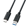USB3.1 Gen2 Type C-Aケーブル（ブラック・0.5m）