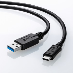 USB Type-Cケーブル 1m USB3.1 Gen2 USB A Type-Cコネクタ USB-IF認証品 ブラック｜サンプル無料貸出対応  KU31-CA10 |サンワダイレクト