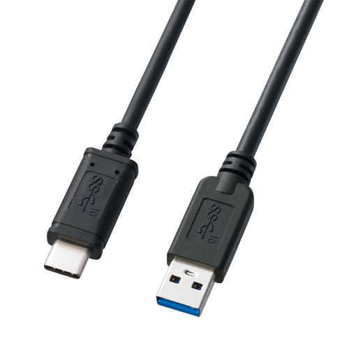 USB3.1 Gen2 Type C-Aケーブル（ブラック・0.5m） KU31-CA05