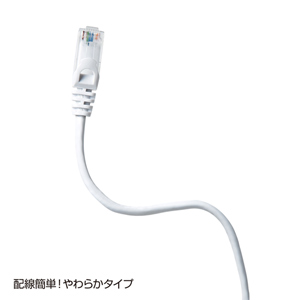 【新品・24本セット】LANケーブル 3m サンワサプライ LA-Y6-03W LANケーブルUTPカテゴリ6(3m・ホワイト)LA-Y6-03Wの販売商品