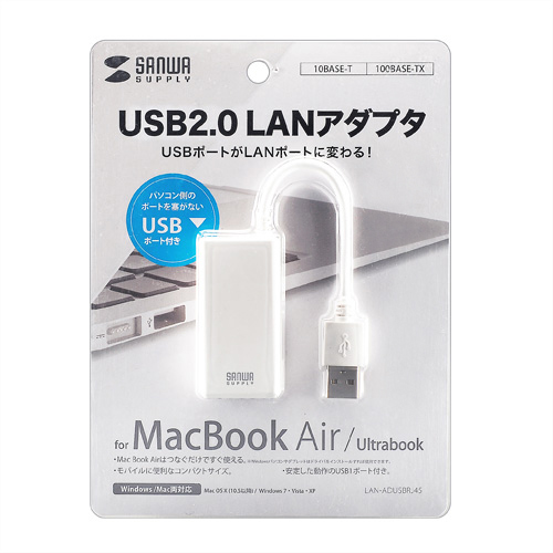 USB2.0 LANϊA_v^iMacbook AirΉj LAN-ADUSBRJ45