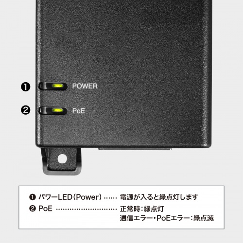 PoECWFN^[ IEEE802.3bt 75WΉ d MK] ̓|[g~1 o̓|[g~1 Ǌ|Ή IPJ LAN-GIHINJ6