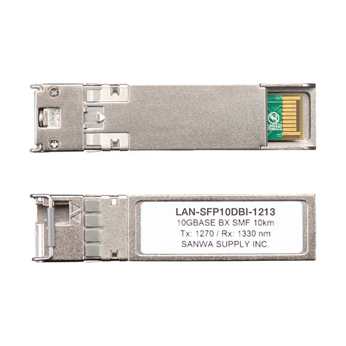 BiDirectional SFPコンバータ（10Gbps） LAN-SFP10DBI-1213