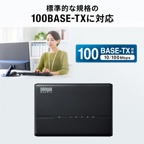 �X�C�b�`���O�n�u 5�|�[�g �}�O�l�b�g�t�� 100BASE-TX �t�@�����X �É� AUTO-MDIX �v���X�`�b�N➑� �g���b�L���O�΍Жh�~�p�L���b�v