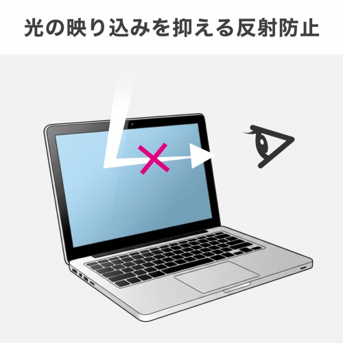 �t���ی�t�B���� 13.3�C���` 16:10 �u���[���C�g���C���g��450nm�ɂ����Ė�26%�J�b�g ���˖h�~ ���ʃe�[�v�s�v