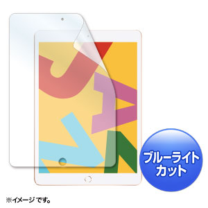 iPad 10.2インチ 第7/8/9世代 液晶保護フィルム ブルーライトカット 指紋防止 光沢 グレア