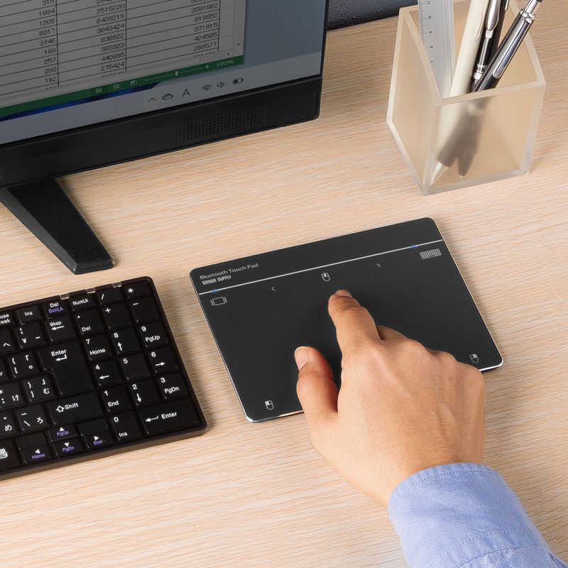 �^�b�`�p�b�h Bluetooth �U���@�\ USB �g���b�N�p�b�h ���C�����X ���^ �����x �X�N���[���L�[�{�[�h �W�F�X�`���[�@�\ Windows��p 7�C���` L�T�C�Y �K�����^