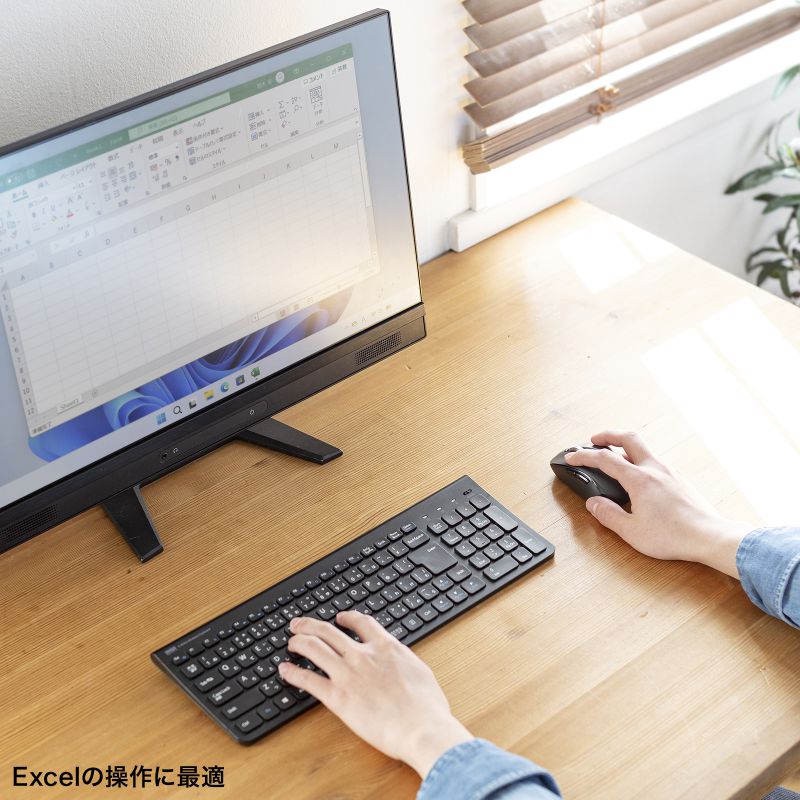 CX}EX `gzC[ XN[ 2.4GHz  É 5{^ u[LED }`yAO JEg؂ւ EXN[ MacΉ ߂ i MA-WBS530BK