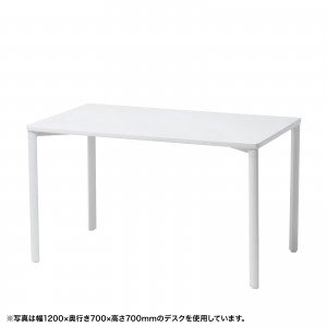 �V���v���f�X�N ���[�N�f�X�N ���ω׏d e�e�[�u�� ��120cm ���s80cm ����80cm �z���C�g �y�󒍐��Y�i�z