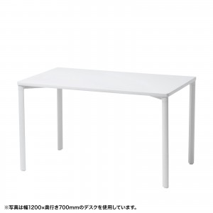 �V���v���f�X�N ���[�N�f�X�N ���ω׏d e�e�[�u�� ��120cm ���s80cm ����70cm �z���C�g �y�󒍐��Y�i�z