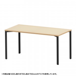 e�e�[�u�� ������ ���� �Z�~�I�[�_�[�f�X�N ���� �����ؖځ{�u���b�N ��140cm ���s60cm ����80cm�y�󒍐��Y�i�z