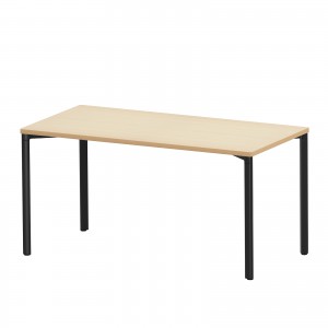 e�e�[�u�� ������ ���� �Z�~�I�[�_�[�f�X�N ���� �����ؖځ{�u���b�N ��140cm ���s70cm ����70cm�y�󒍐��Y�i�z