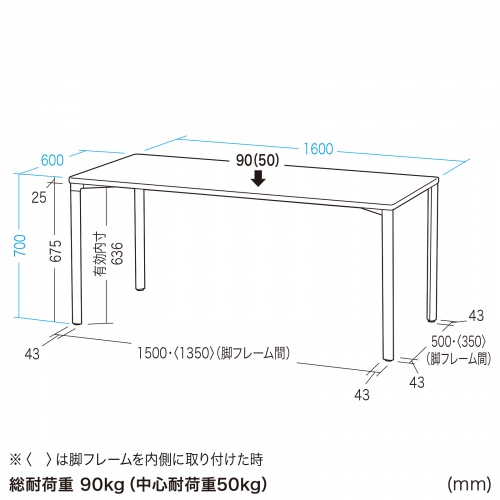 VvfXN [NfXN  ω׏d ee[u 160cm s60cm 70cm ubN y󒍐Yiz MEF-16060BK