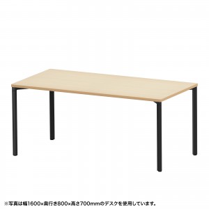 e�e�[�u�� ������ ���� �Z�~�I�[�_�[�f�X�N ���� �����ؖځ{�u���b�N ��160cm ���s70cm ����70cm�y�󒍐��Y�i�z