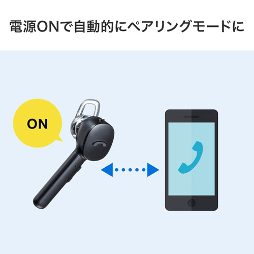 Bluetoothヘッドセット 片耳 モノラルイヤホン 自動ペアリング