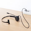 Bluetoothヘッドセット 片耳オーバーヘッド 単一指向性 Windows Mac 軽量 無線 USB 両耳対応 フレキシブルアーム マルチペアリング スマホ タブレット対応 MM-BTMH58BK