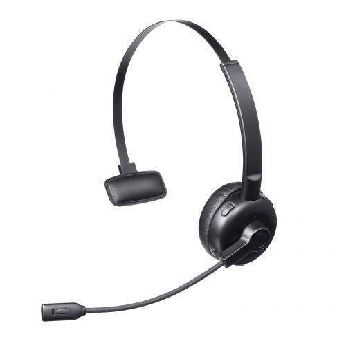 Bluetoothヘッドセット 通話用 単一指向性マイク 充電クレードル付 PC スマホ タブレット 両耳対応 ミュート機能 無線 Type-C MM-BTMH67BK