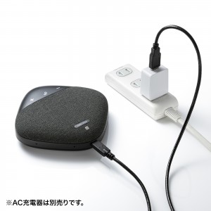 Bluetoothスピーカーフォン 2台連結対応 集音範囲5m 8W出力 全