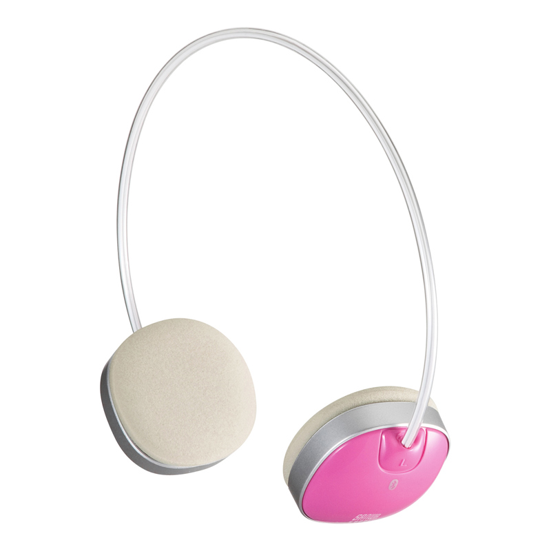 Bluetoothステレオヘッドセット ピンク Mm Btsh30pの販売商品 通販ならサンワダイレクト