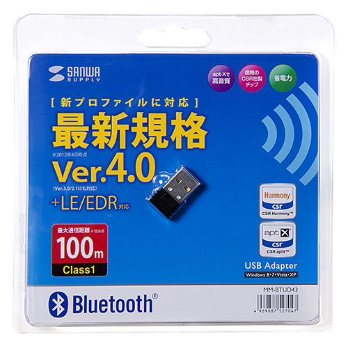 Bluetooth 4.0 USBA_v^iapt-XΉEclass1j MM-BTUD43