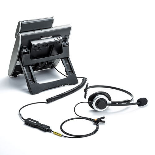 電話機用ヘッドセット RJ-9接続 片耳タイプ コールセンター 固定電話 