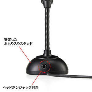 サンワサプライ アウトレット 高感度USBマイク 4極対応 コンパクト ブラック MM-MC31 箱にキズ、汚れあり アウトレット品 高感度マイク 4極プラグ接続 無指向性 全指向性 フレキシブル