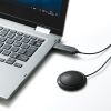 USBマイクロホン フラット型 全指向性 Windows Mac web会議 MM-MCU06BKN