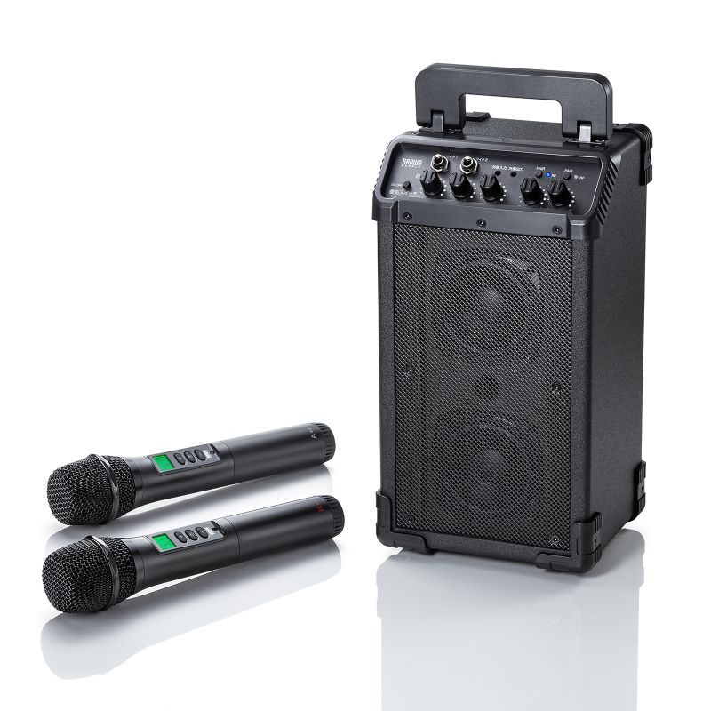 �g���� ���C�����X�}�C�N �X�s�[�J�[�Z�b�g �}�C�N2�{�t 40W �d�r�쓮 AC�d�� ��^ ���[�o�b�O�t�� PA�V�X�e�� �C�x���g �I�� �Z�~�i�[ �u�` ��c �^����