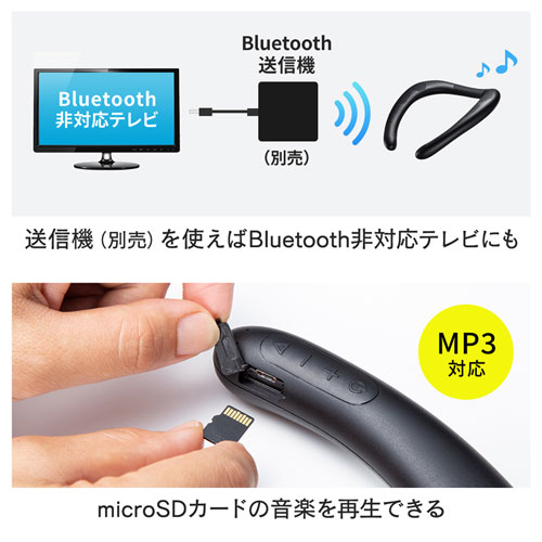 Bluetoothウェアラブルネックスピーカー