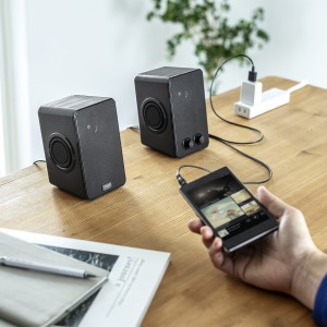 USBスピーカー 6W出力 パッシブラジエーター搭載 コンセント不要