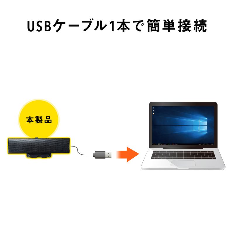 USBTEho[Xs[J[ 6Wo USB Aڑ Nbvt MM-SPU17BKN