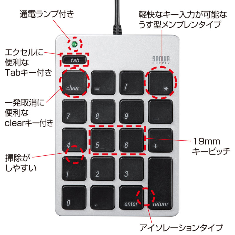 キーボードカバー（Apple Magic Keyboard用）　≪サンワサプライ≫　FA-HMAC4 
