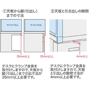 パーテーション・デスクパネルシリーズ（H400×W700サイドB