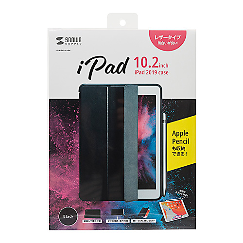 10.2C`iPad \tgU[P[X Apple Pencil[ X^h^Cv ubN PDA-IPAD1614BK