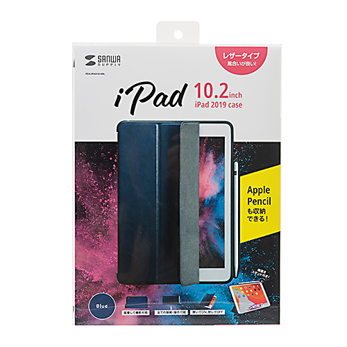 10.2C`iPad \tgU[P[X Apple Pencil[ X^h^Cv u[ PDA-IPAD1614BL