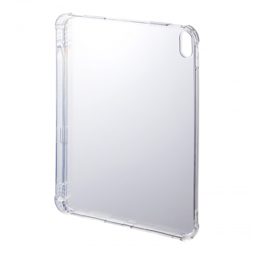 10.9インチ iPad 第10世代 ペン収納ポケット付きクリアカバー PDA-IPAD1918CL