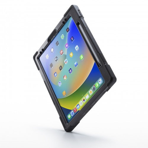 iPad 12.9C` P[X ϏՌ 4 5 6 Ή V_[xg X^h nh t PDA-IPAD2017BK