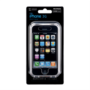 y킯݌ɏz iPhone 3GE3GS n[hP[XitیtBtENAj PDA-IPH63CL