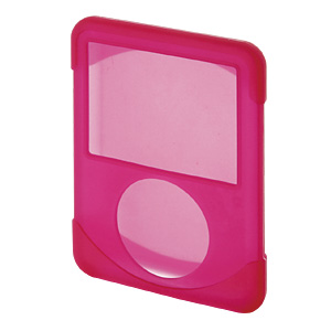 在庫処分】 iPod nanoシリコンケース（第3世代用・液晶保護フィルム付