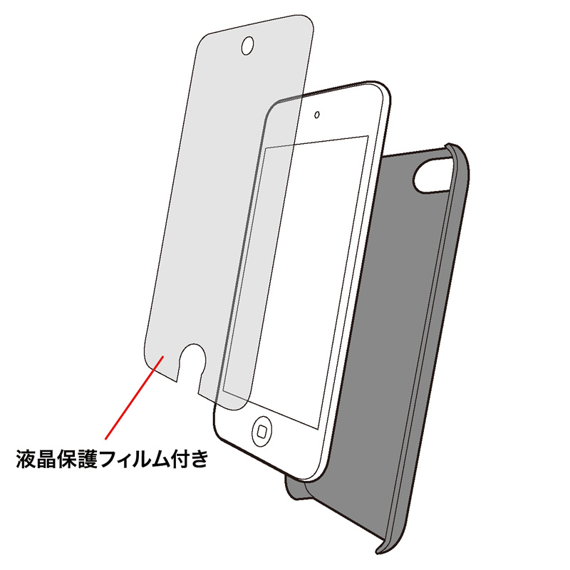 iPod touch 6pP[X iNAn[hj PDA-IPOD64CL