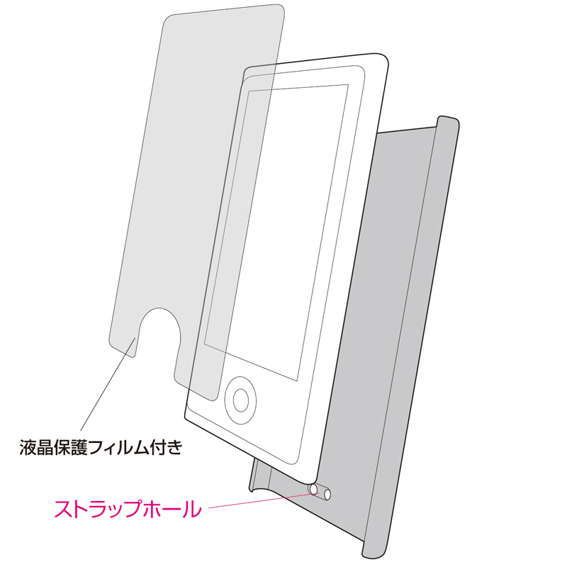 iPod nano7n[hP[XiNAj PDA-IPOD72CL