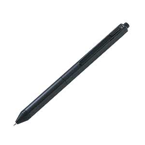 【わけあり在庫処分】 感圧式タッチペン PDA・DS対応（シャープペン、赤黒ボールペン付き・ブラック) PDA-PEN11BK