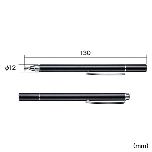 ディスク式タッチペン（ブラック） PDA-PEN49BK