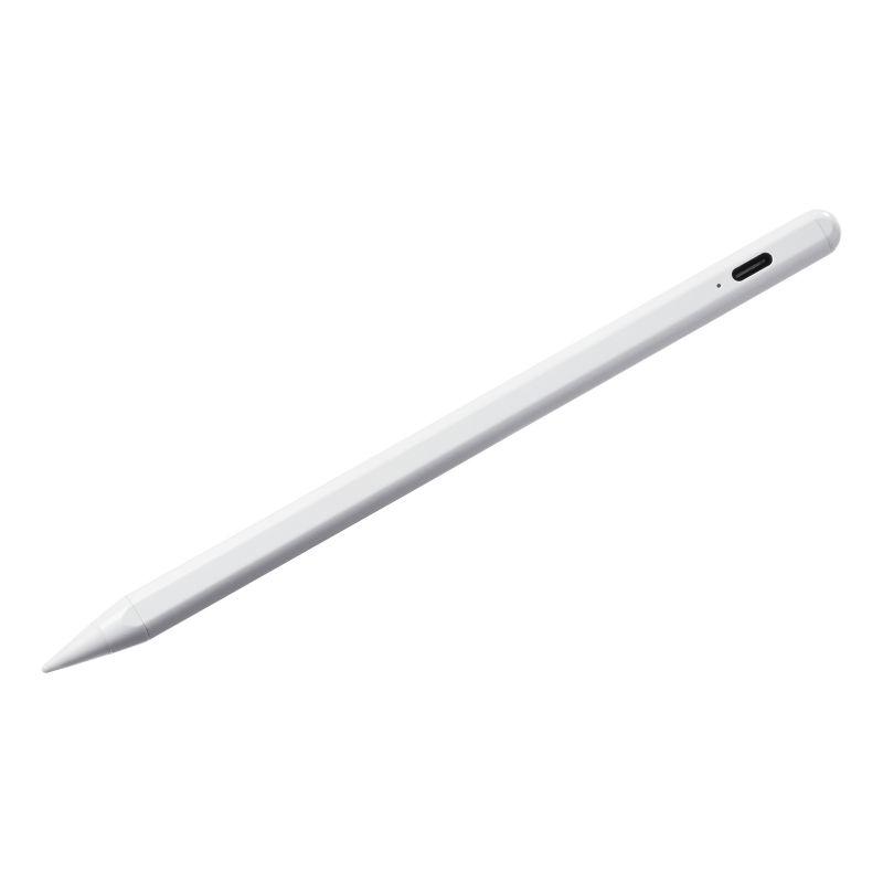 Apple iPad専用 極細タッチペン 充電式 ホワイト PDA-PEN56W