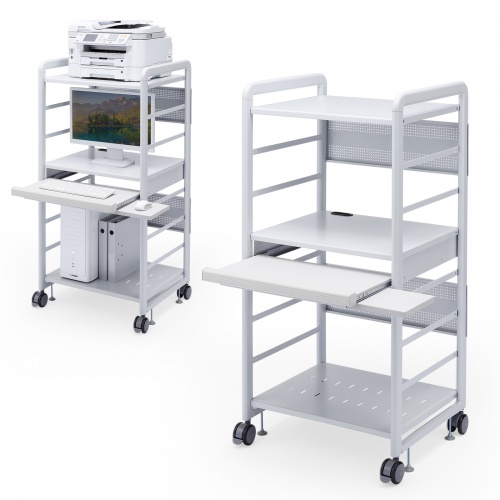 SOHOラック サンワサプライ RAC-S600M (64-0845-40) SOHOラック キャスターあり ライトグレー色 間口638mm奥行550mm高さ1640mm RAC-S600H