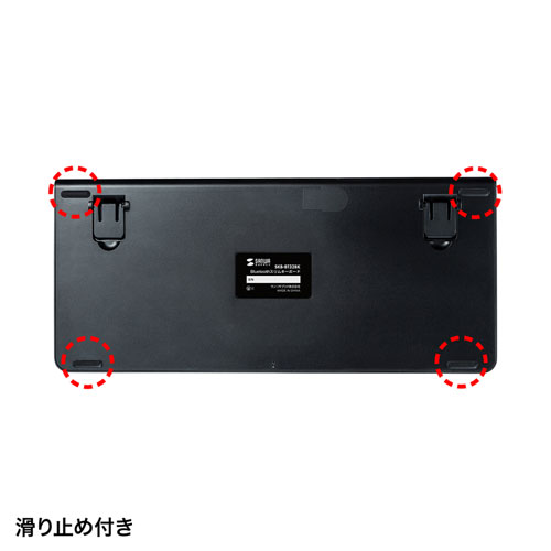 Bluetoothキーボード テンキーなし パンタグラフ 充電式 日本語配列(JIS) ブラック SKB-BT32BK