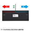 英語配列USBスリムキーボード（ブラック）