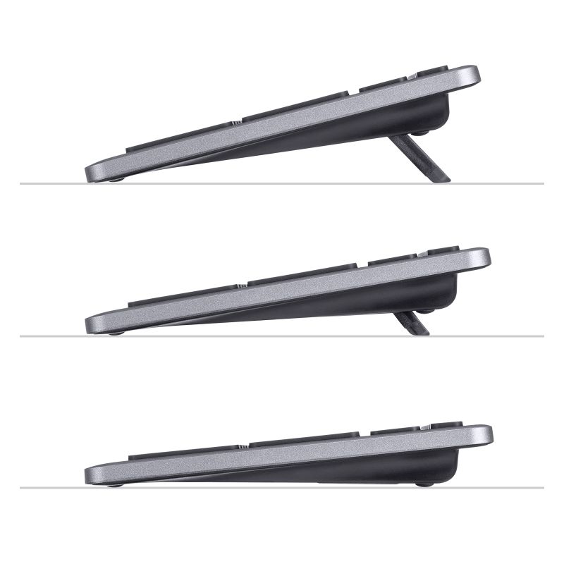 Bluetooth�L�[�{�[�h USB�[�d�� ���C�����X BT�� USB A���V�[�o�[ �}���`�y�A�����O 2.4GHz ���{��z�� �p���^�O���t�� �u���b�N